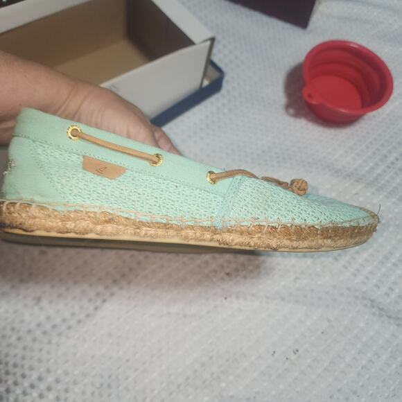 SPERRY EUC WOMENS SZ 9.5 TOP SIDER ESPADRILLES SLIPON SHOES - Picture 3 of 8